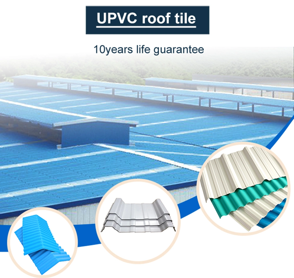 Goeate Roof Hot Sale Building Material 3 Layer UPVC Sheet 10 Years Guarantee Plastic PVC Roofing