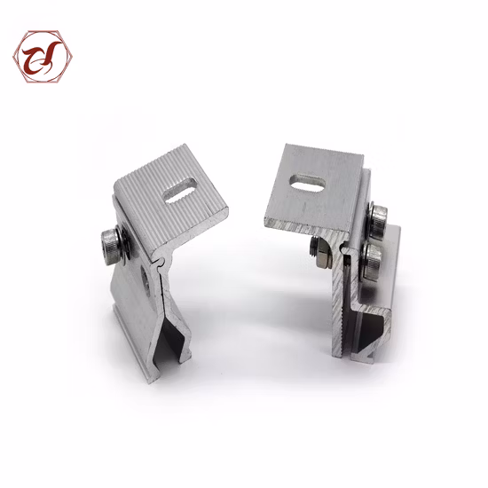 Anodized Aluminum Solar Metal Tin Roof Mount Seam/Rail/Bracke/Tripod Clamp for Framed Solar Panel