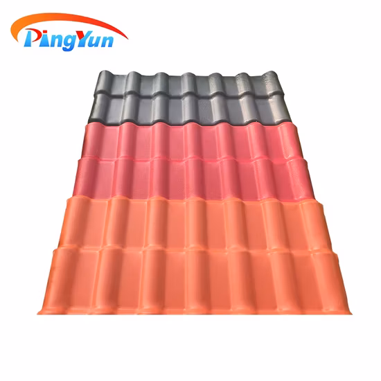 Popular in Panama PVC Roofing Tiles/Avoid Color Fading Spanish ASA PVC Plastic Roof Sheet for Prefabricated House