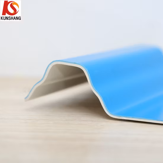 High Wave Trapezoid PVC Plastic Roofing Sheet Material T1070