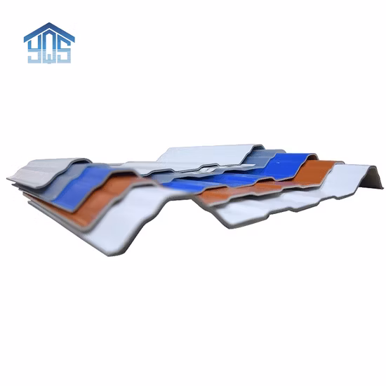 Factory Supply Price PVC Roof Tile Anti Corrosive Trapezoidal Wave UPVC Roofing Sheet for Warehouse