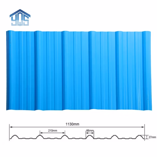 Factory Supply Price PVC Roof Tile Anti Corrosive Trapezoidal Wave UPVC Roofing Sheet for Warehouse