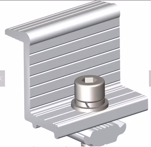 PV Panel Bracket Solar Pole Mount Aluminum Solar Mounting Brackets MID Clamp