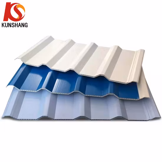 Kunshang Twin Wall PVC Hollow Roofing Sheet/Panel