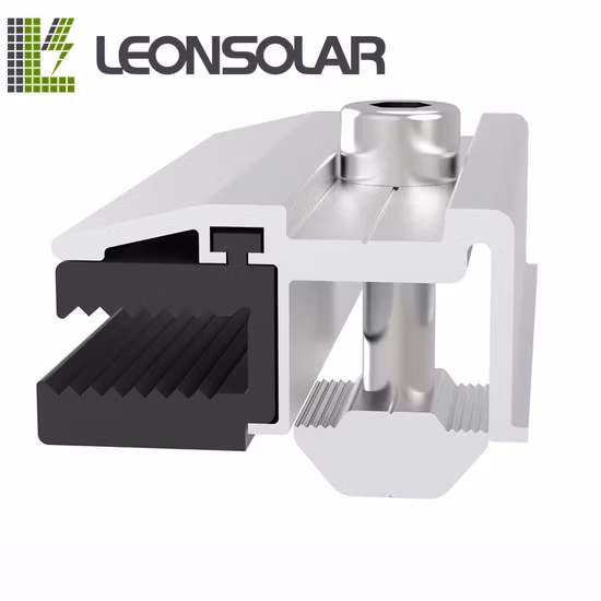 Frameless Solar Panel Mounting Clamp