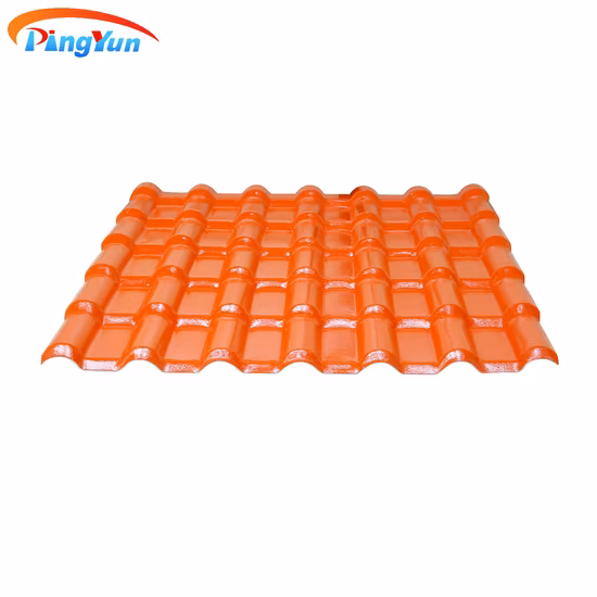 Plastic Waterproof Roofing Sheet Flexible ASA Resin Roof Tile Villa Roof Tile